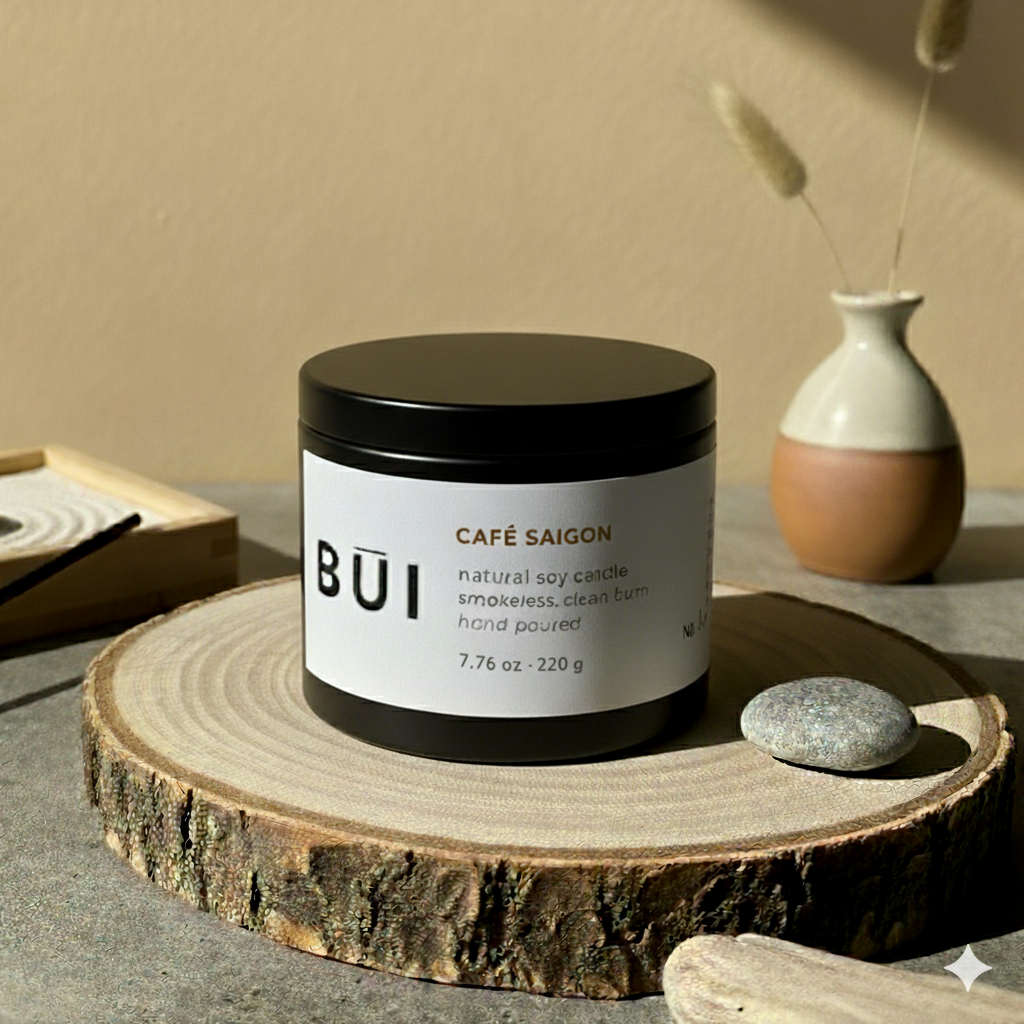 CAFÉ SAIGON – Rich Coffee Candle 8 oz Tin