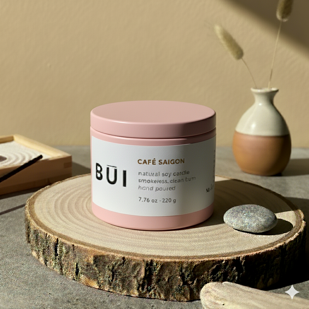 CAFÉ SAIGON – Rich Coffee Candle 8 oz Tin
